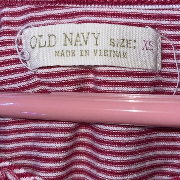 Old Navy red striped Tank top. Girls size XS - Picture 3 of 3